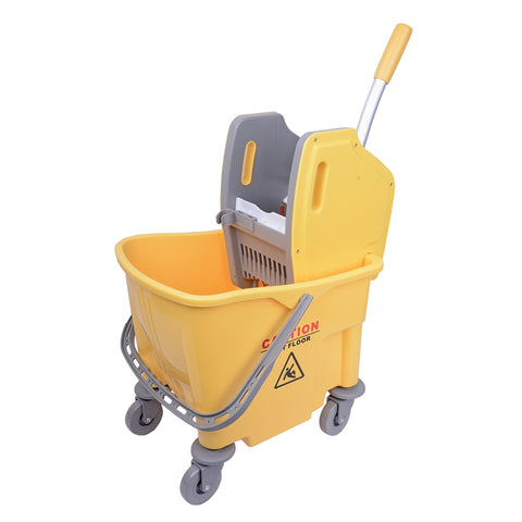 Buffalo Kentucky Mop Bucket and Wringer 25L Yellow - Robert Scott