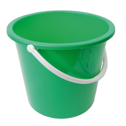 Plastic Bucket With Handle 10 Litre Green - Robert Scott