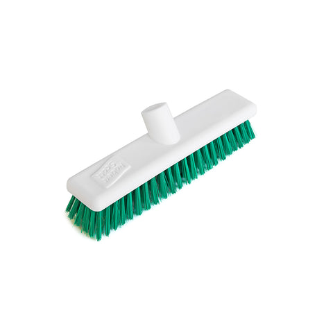 Hygiene Broom Head Stiff , Robert Scott, 30cm / 12" Green 102903