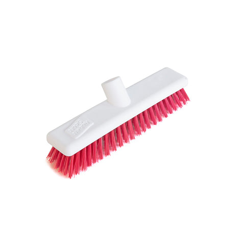 Hygiene Broom Head Stiff, Robert Scott, 30cm / 12" Red 102903