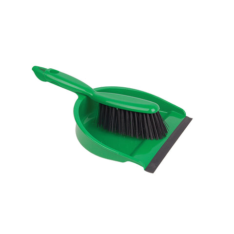 Dustpan & Brush Set Stiff Green 102942 - Robert Scott