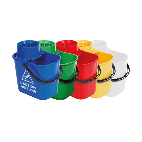 Exel Mop Bucket And Wringer 15 Litre Yellow - Robert Scott,