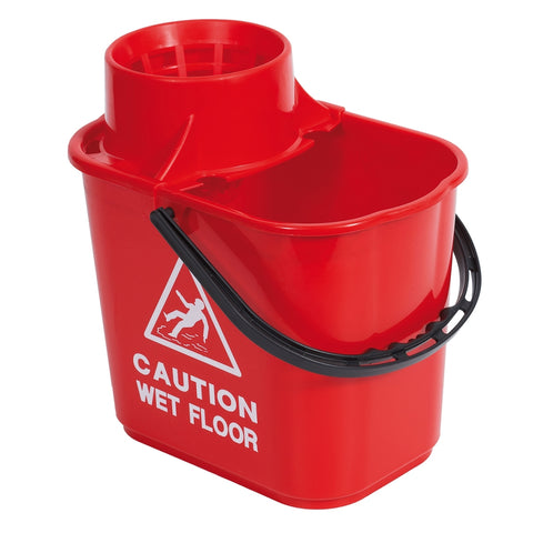 Exel Mop Bucket And Wringer 15 Litre Red - Robert Scott,