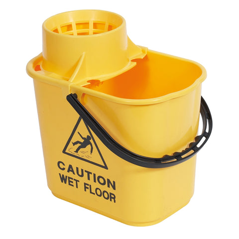 Exel Mop Bucket And Wringer 15 Litre Yellow - Robert Scott,