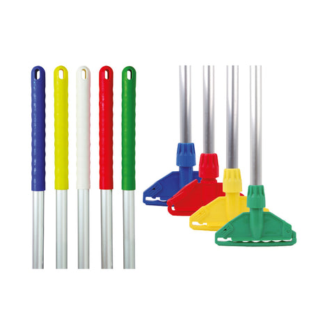 Kentucky Mop Handle, Alloy, 125cm 54" Yellow- Robert Scott