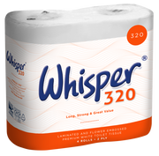 Toilet Tissue Paper 320 Sheet 2 ply 36 Rolls