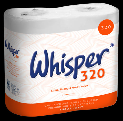 Toilet Tissue Paper 320 Sheet 2 ply 36 Rolls