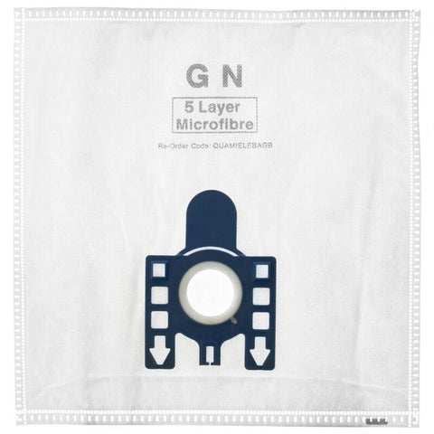 (4 Pack) Miele Hoover Bags GN Type + Filters For Complete C3 C2 Poweline Silence EColine Blue
