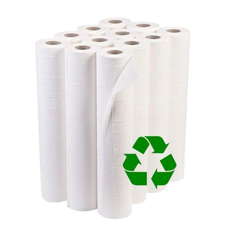 White Couch Rolls 2PLY 20" x 40M GP Salon Beauty Massage Hygiene roll Clinic Recycled (1 Roll)
