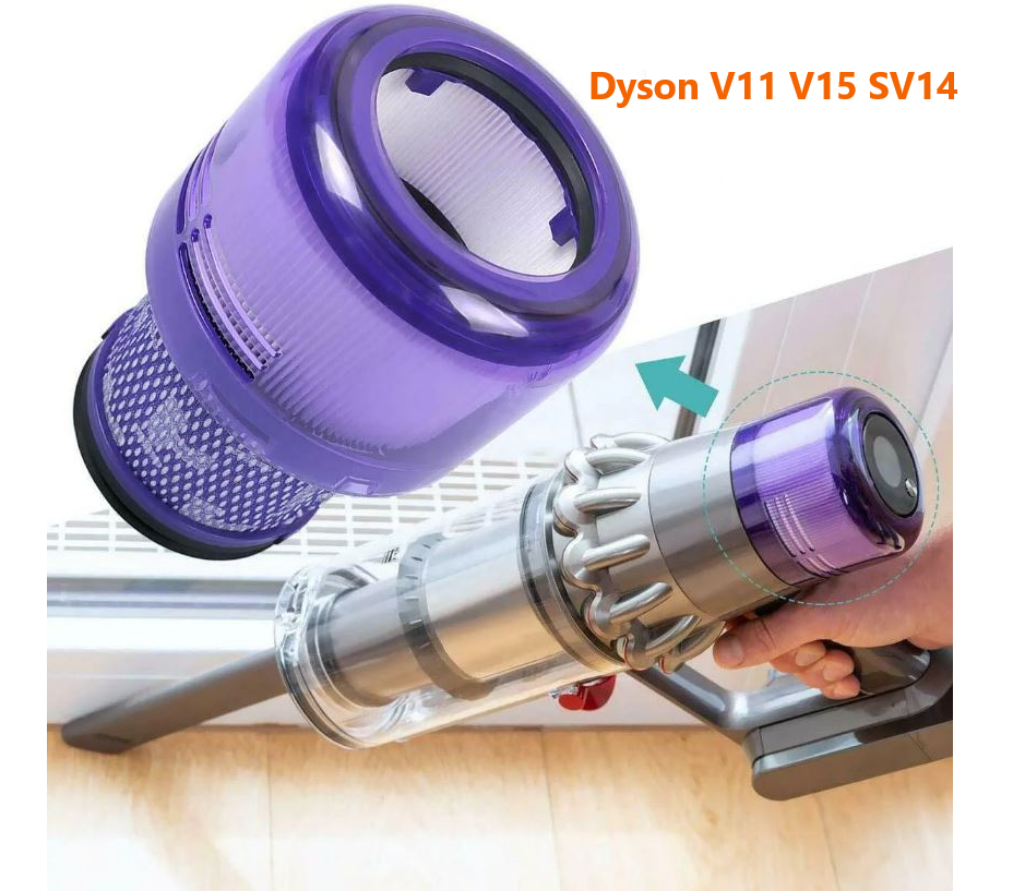 Filtre Pour Dyson V11 V15 Sv14, Filtre De Remplacement Lavable Pour Dyson  V11 Torque Drive V11 Animal V11 Absolute Sv14 V15 Aspirateur, Remplacer  Dy-9