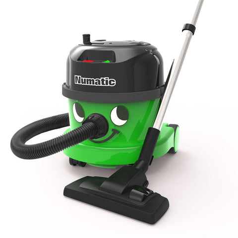 Front view if the Green Numatic NRP240 ECO Vacuum Cleaner