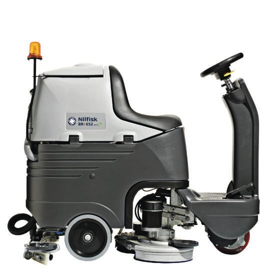 Nilfisk BR652 Ride On Battery Scrubber Dryer