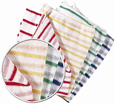 Heavy Duty Catering Kitchen Dish Cloths 35x30cm Red 10 Pack - Robert Scott