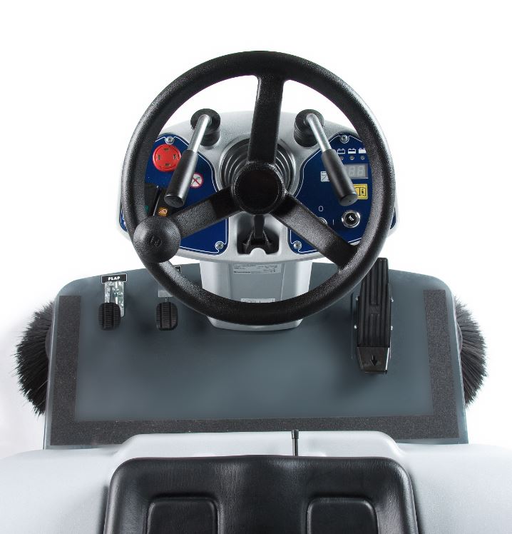 SR1101B Ride on Battery Road Sweeper - Nilfisk