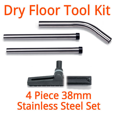 Numatic 4 Piece 38mm Dry Stainless Steel Floor Wand Kit