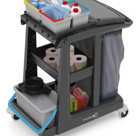 EM1 Cleaning Trolley ECO-Matic Janitorial 97% Recycled Plastic - Numatic