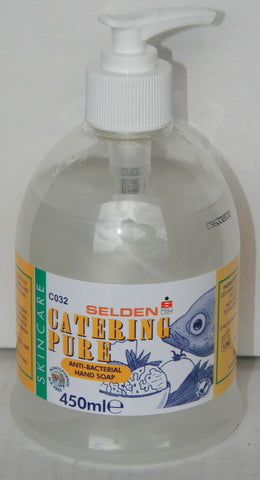 Sanitising Catering Grade Hand Soap Pump Bottle C032 450ml Selden