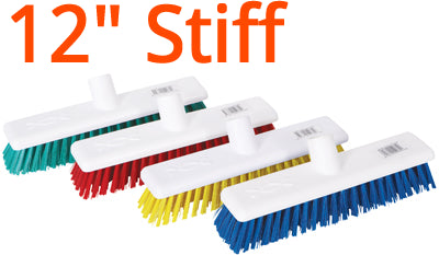 Hygiene Broom Head Stiff, Robert Scott, 30cm / 12" Red 102903