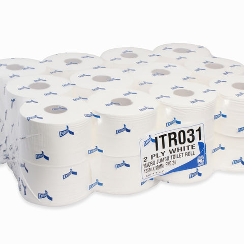 Micro Jumbo Toilet Tissue Paper 125M 2 ply 24 Rolls - ITR031