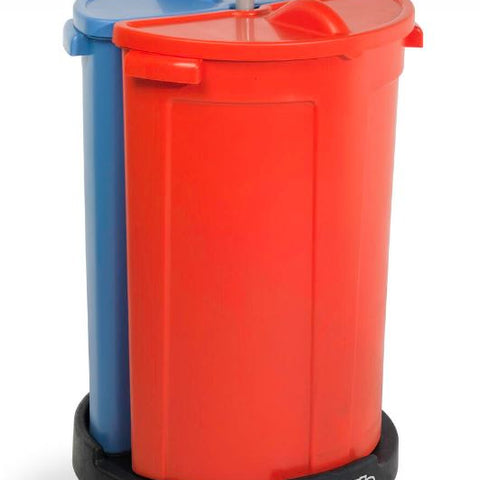 NC2R Compact Carousel Dual Waste Bin Trolley - Xtra System Numatic