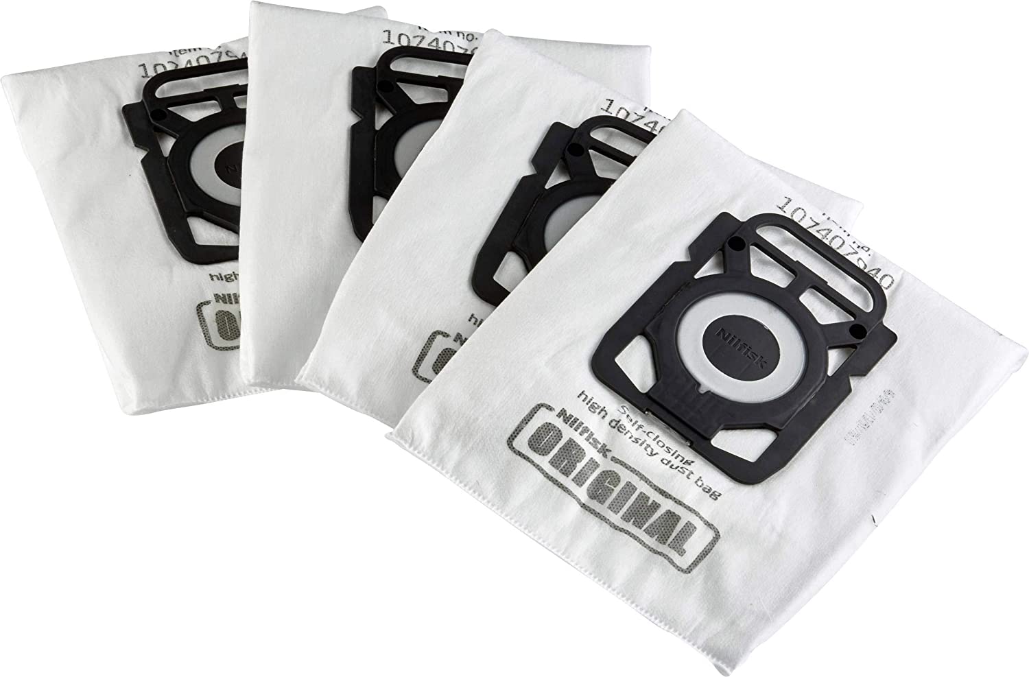 Nilfisk Genuine Dust Bags 4 Pack + Pre Filter 107407940 - Nilfisk