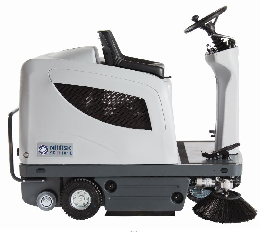 SR1101B Ride on Battery Road Sweeper - Nilfisk