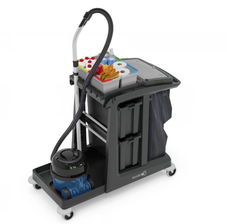 EM5 ECO-Matic Janitorial Cleaning Trolley 97% Recycled Plastic - Numatic