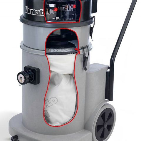 MVD900 Twin Motor Medium Class Dust Vacuum Cleaner - Numatic ProCare