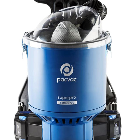 Pacvac Superpro 700 Advanced Battery Back Pack Vacuum