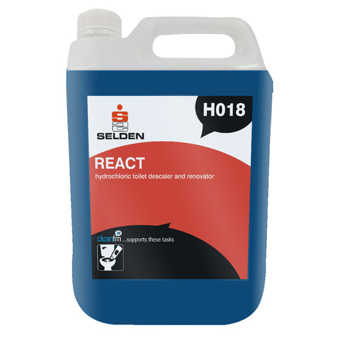 React Acid Toilet Descaler &amp; Renovator H018 5 Litre Selden