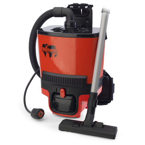 Front view of the Numatic RSB140 Cordless Back Pack Battery Vacuum