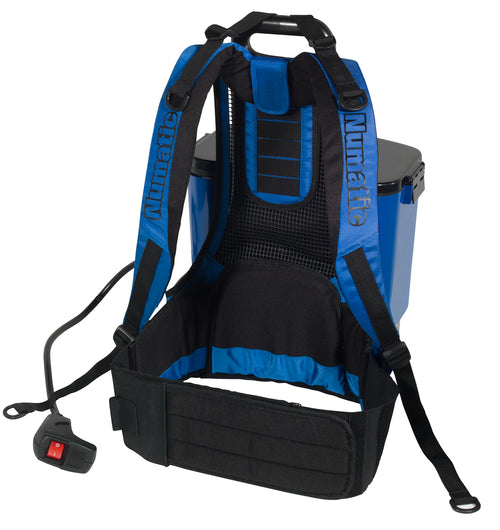 Rare view of the NUmatic RSV150 Back Pack Vacuum Cleaner