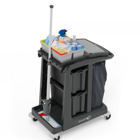 EM2 ECO-Matic Janitorial Cleaning Trolley 97% Recycled Plastic - Numatic