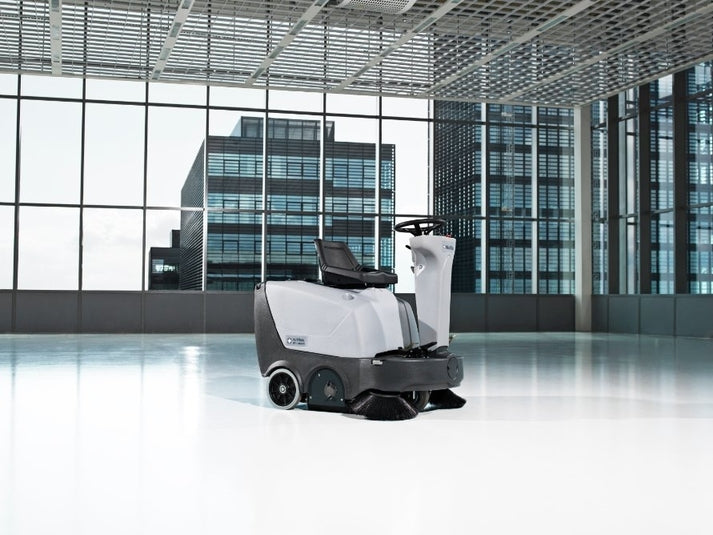 SR1000SB Ride on Battery Road Sweeper - Nilfisk