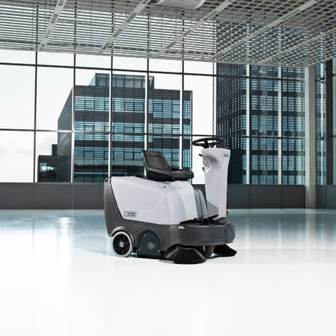 SR1000SB Ride on Battery Road Sweeper - Nilfisk