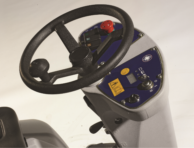 SR1000SB Ride on Battery Road Sweeper - Nilfisk