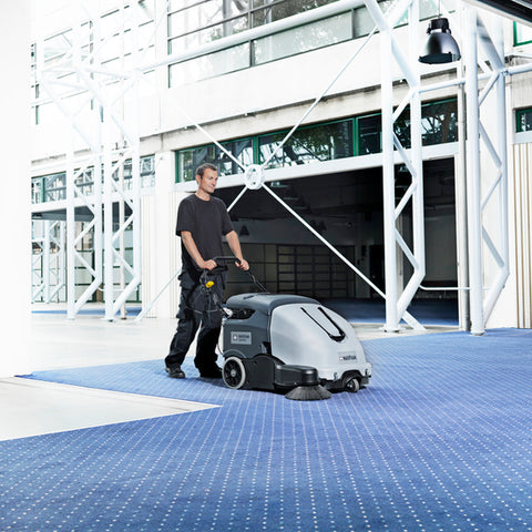 SW900 B G180 Walk Behind Battery Powered Floor Road Sweeper - Nilfisk