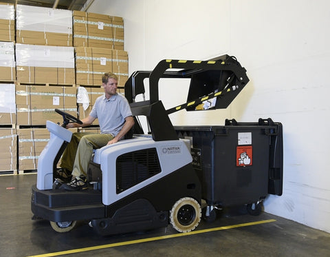 SW5500 B Battery Ride On Floor Sweeper - Nilfisk