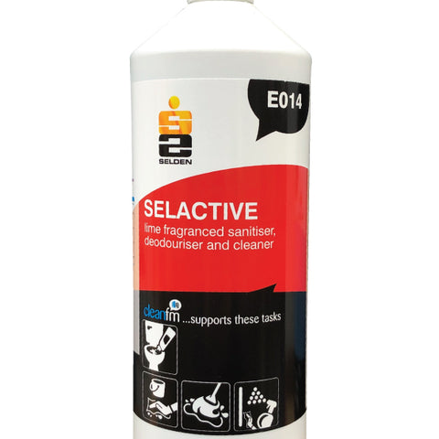 Selactive Washroom Sanitiser Cleaner E014 1 Litre Selden