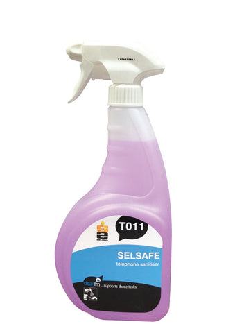 Selsafe Telephone Sanitiser Spray T011 750ml Selden