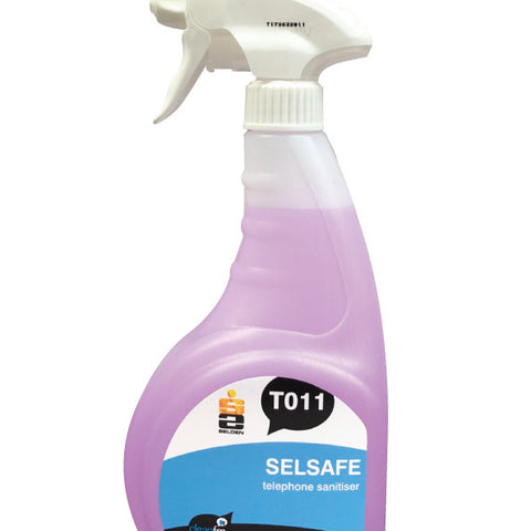 Selsafe Telephone Sanitiser Spray T011 750ml Selden