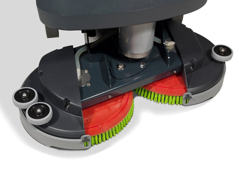 polyscrub brushes on the TGB8572 Twintec Scrubber Dryer Battery Powered