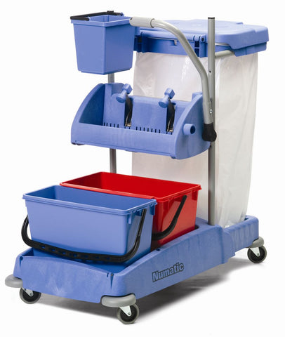 VCN1404 Wide Press Mini Mopping Trolley - VersaClean Numatic