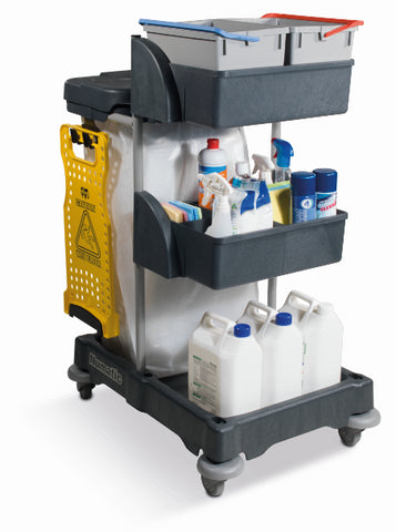 Numatic Versacae Housekeeping Trolley With cleaning tools