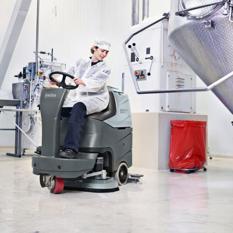Nilfisk BR652 Ride On Battery Scrubber Dryer
