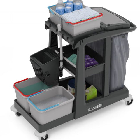 EM3 ECO-Matic Janitorial Cleaning Trolley 97% Recycled Plastic  - Numatic