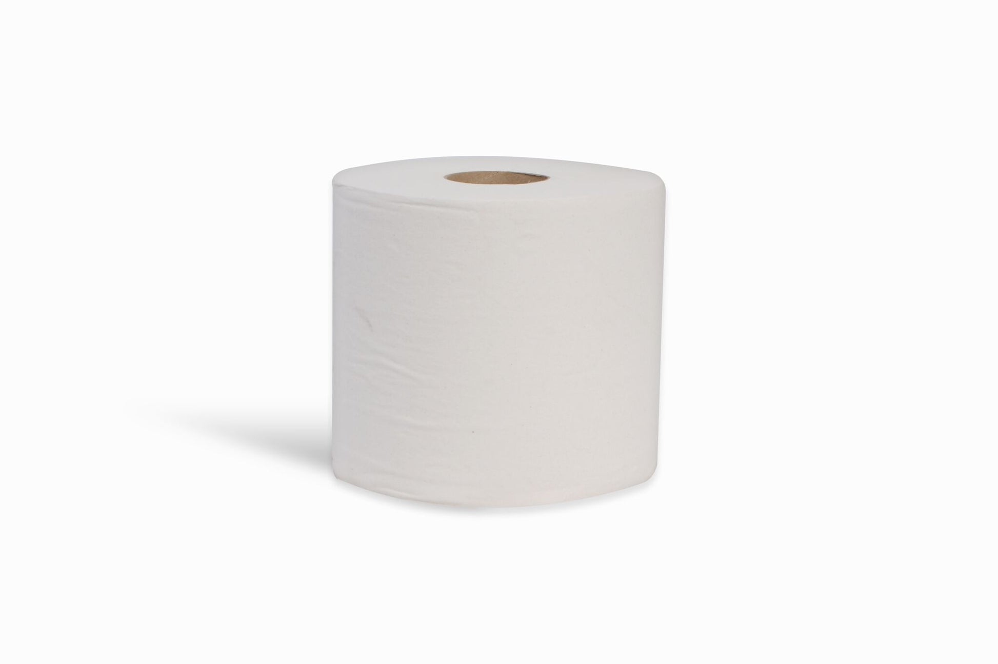 Single white centrefeed kitchen paper towel roll suitable for centrefeed dispensers
