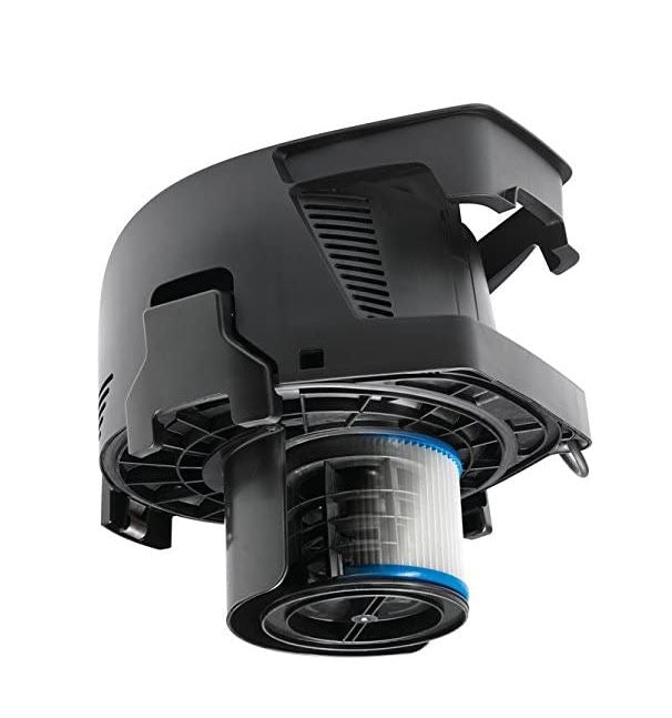 Close-up of the Attix 30-01 PC Push&Clean filter cleaning head and mechanism