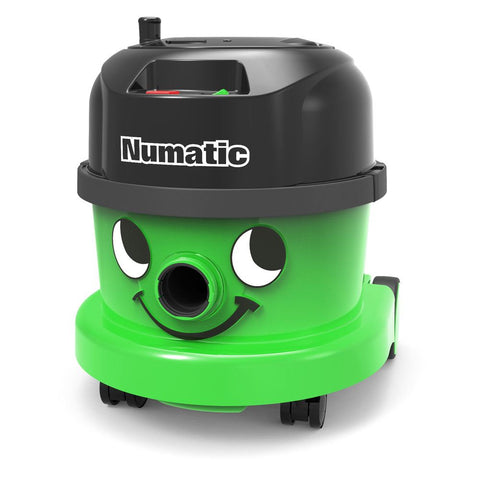 Front view if the Green Numatic NRP240 ECO Vacuum Cleaner