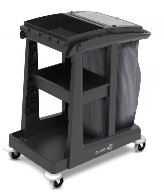 Numatic EM1 ECO-Matic eco cleaning trolley made from 97% recycled plastic for commercial cleaning